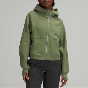 NWT lululemon scuba oversized full zip green twill XL/XXL
